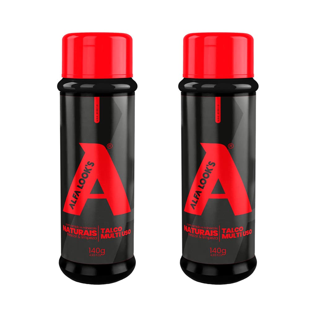 Kit 2 Un Talco 140Gr - Alfa Look'S