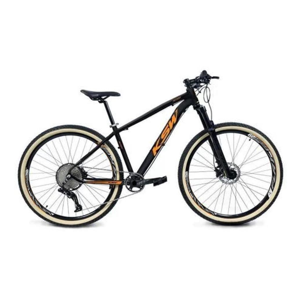Bicicleta Aro 29 Ksw 9v Freio Hidráulico Trava E K7 11/40