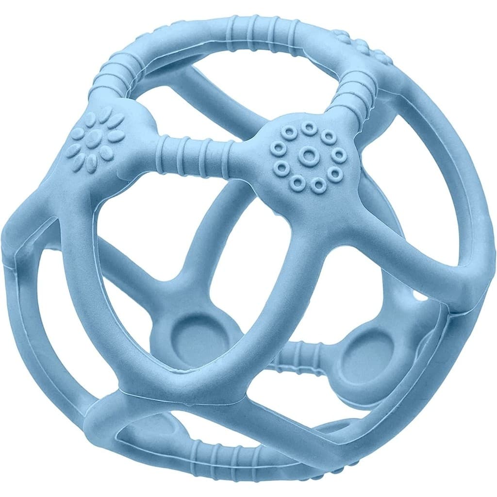 MORDEDOR BOLA EM SILICONE AZUL
