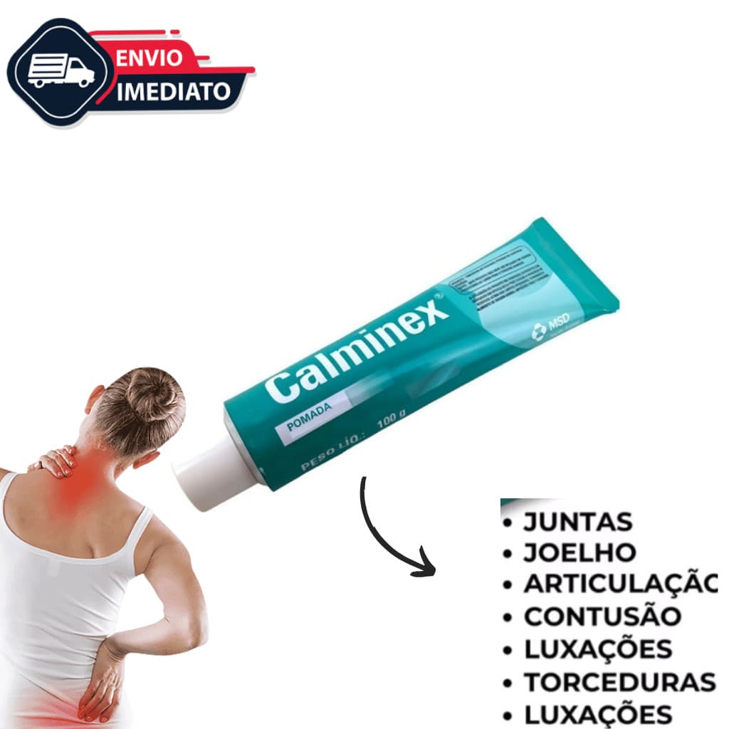 Calminex Pomada Msd Anti-inflamatória Dores E Pancadas 100g