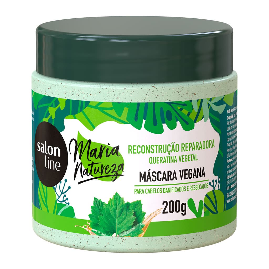 Máscara Maria Natureza Reconstrução Reparadora Salon Line 200g