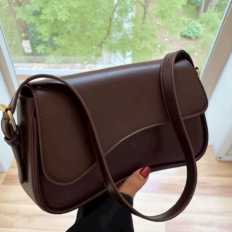 Bolsa Feminina de Ombro Estilo Baguete Blogueira Gringa Novidade