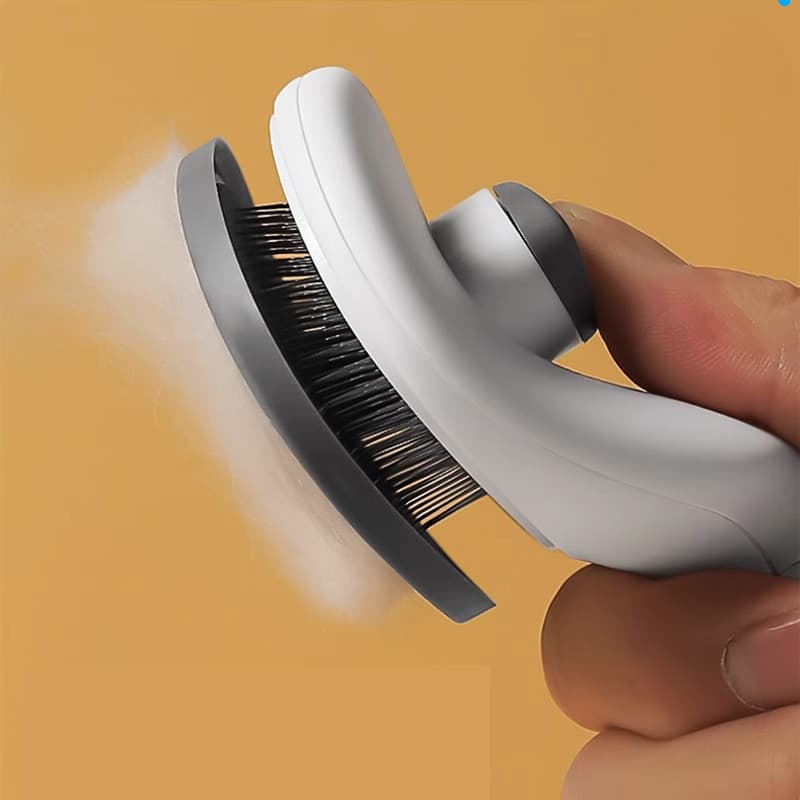 Pente para Cães e Gatos Cerdas de Metal Escova Pet Tira Pelos Prática