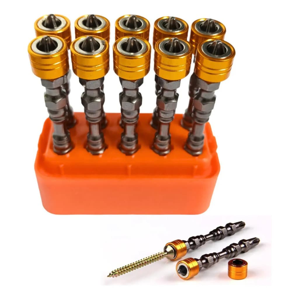 Kits Bits Ponteira Dupla Magnetica Imantada Com Limitador Parafusadeira ph2