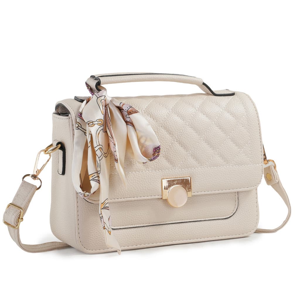 Bolsa Feminina Transversal Com Lencinho Bau Tiracolo Espaçosa Bolsa Feminina Estruturada Media Com Alça