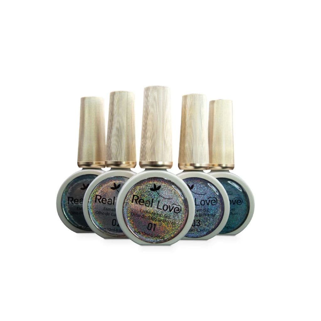 Esmalte Em Gel Magnético Refletivo Glitter Olho De Gato 10ml - Real Love