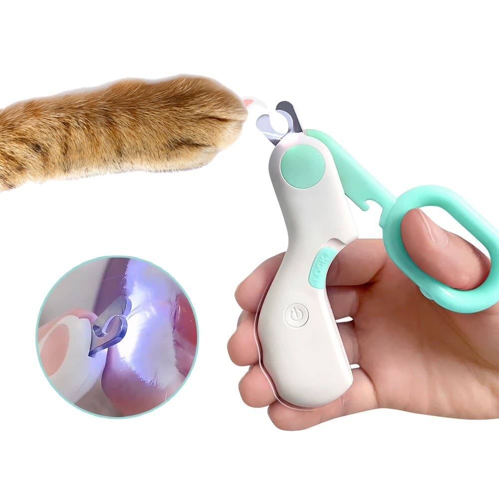 Cortador De Unha Gato Cachorro  Com Led Profissional Cachorro Aparador Pet Tesoura