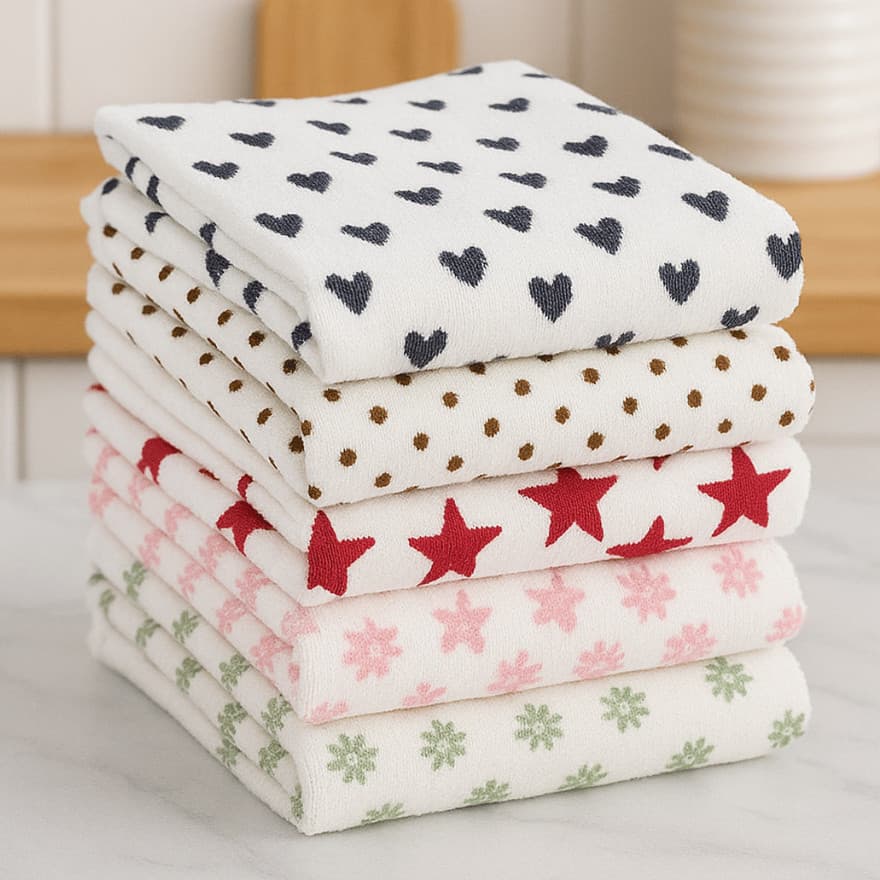 Kit 10 Panos de Copa de Microfibra 35x55 toalha de Prato Luxo