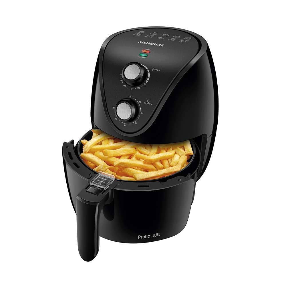 Fritadeira Air Fryer 3,5L Mondial AF35BF Preta 220V