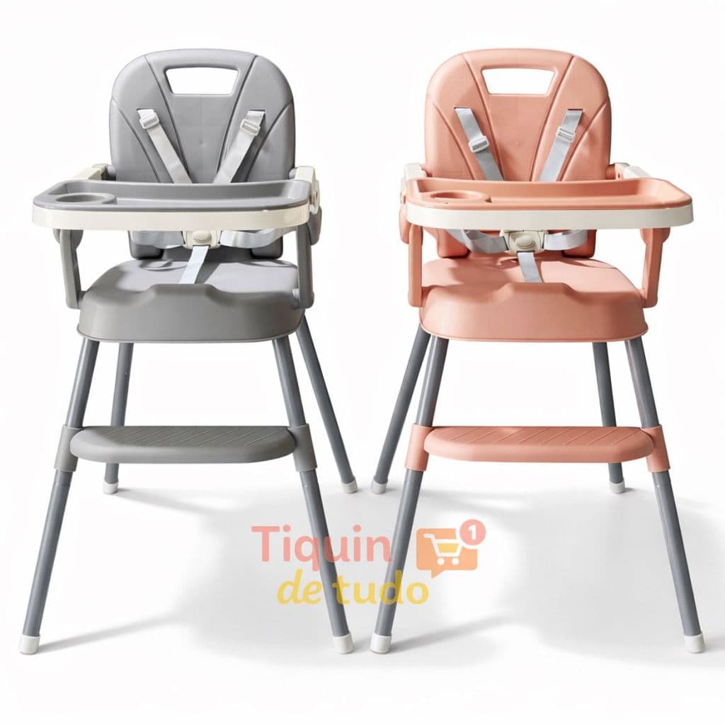 Cadeira de Alimentação Bebê 3 em 1 Portátil Menina Menino Com Inmetro 100% Segurança