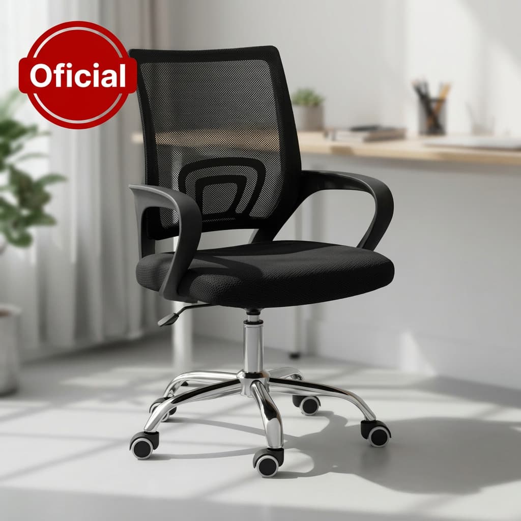 Cadeira de Escritório Ergonômica em Preto: Conforto e Estilo para Seu Home Office