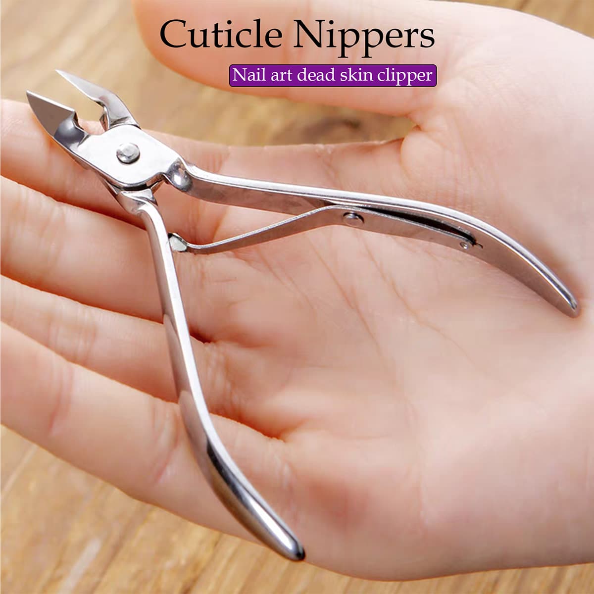 Tesoura de corte de unhas e unhas de aço inoxidável durável 1 unidade - muito adequada para esfoliar camadas e manter as